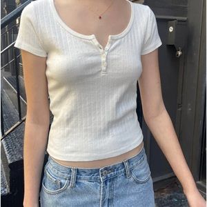 white brandy melville top